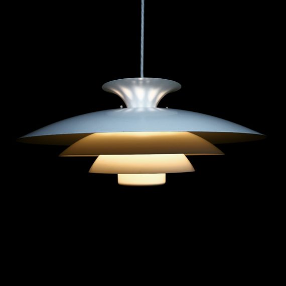 Danish Formlight Schalenlamp wit - lang wit strijkijzersnoer - sold