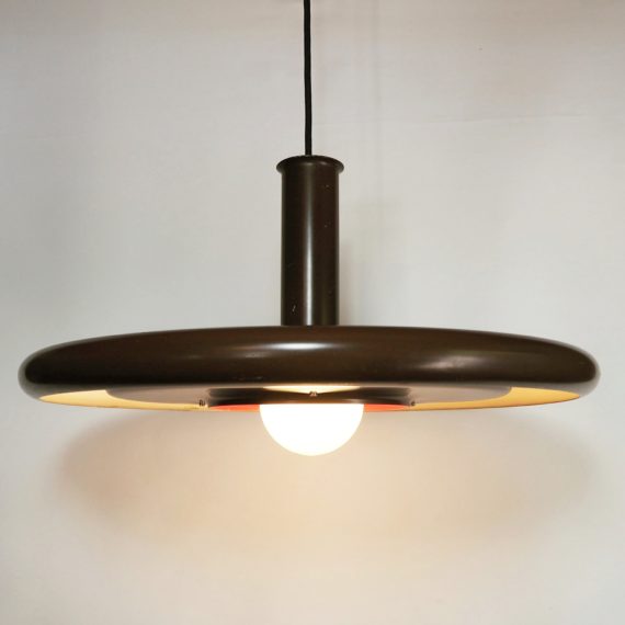 Hanglamp Optima van Hans Due voor Fog and Mørup - bruin - Goede, ietwat 'industriële' staat - sold