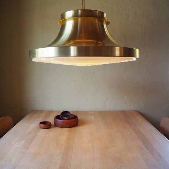 Enorme Lamp Deens design - Messing met diffuser - ø55cm - sold