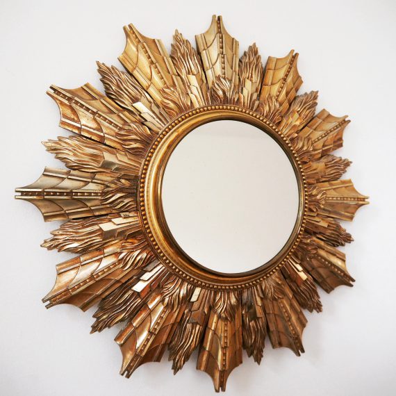 Zonnespiegel - Sunburst Mirror - goud Ø40cm - sold