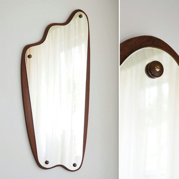 Danish design Spiegel - 60's teak Mirror - 88x40cm - € 250