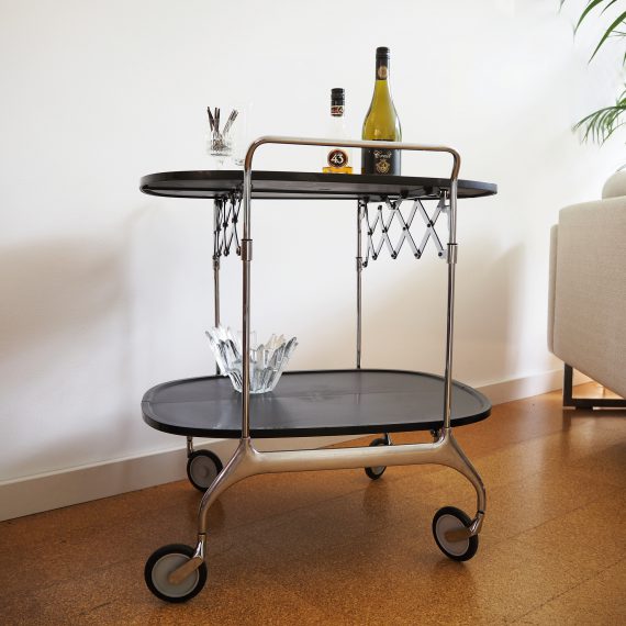 Vintage Kartell Gastone Trolley - Antonio Citterio & Oliver Low - H70 D62 cm - Italian design - Inklapbaar - sold