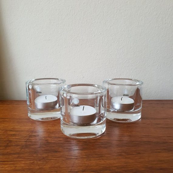 Iittala Marimekko Kivi Kandelaren 6cm, Heikki Orvola, Finland - Transparant - 3 stuks - Per stuk € 18