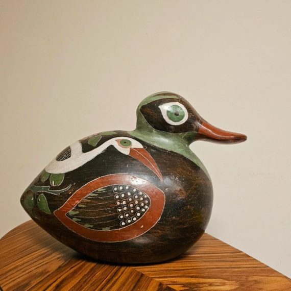 Grote Vintage Mexicaanse Eend van Keramiek 45x30cm - in zeer goede staat - € 45