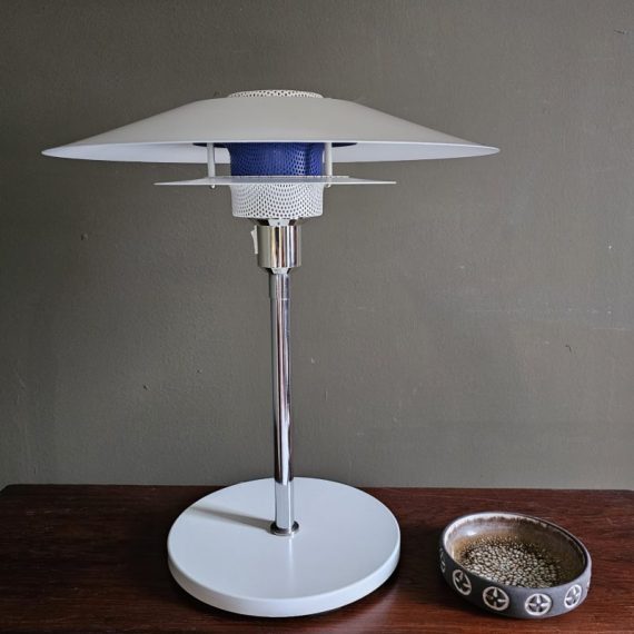 Vintage Deens design Tafellamp Schalenlamp van Top Lamper - H44cm Ø40cm - in zeer goede staat - € 295
