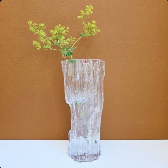 Vintage grote Iittala Avena Vaas by Tapio Wikkala - H24cm Ø11cm - gaaf - € 165
