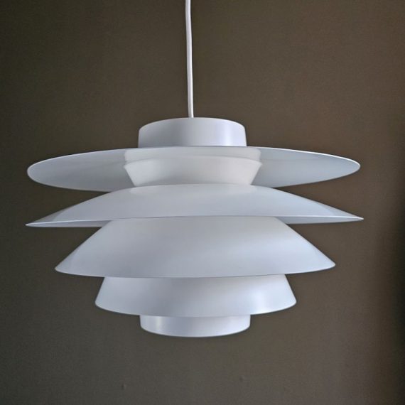 Verona Hanglamp ontworpen door Sven Middelboe voor Nordisk Solar, Denmark jaren 60 - Ø40cm - in goede vintage staat; 1 heel klein krasje en 1 heel klein vlekje - voorzien van lang nieuw snoer, ophangklaar - € 550
